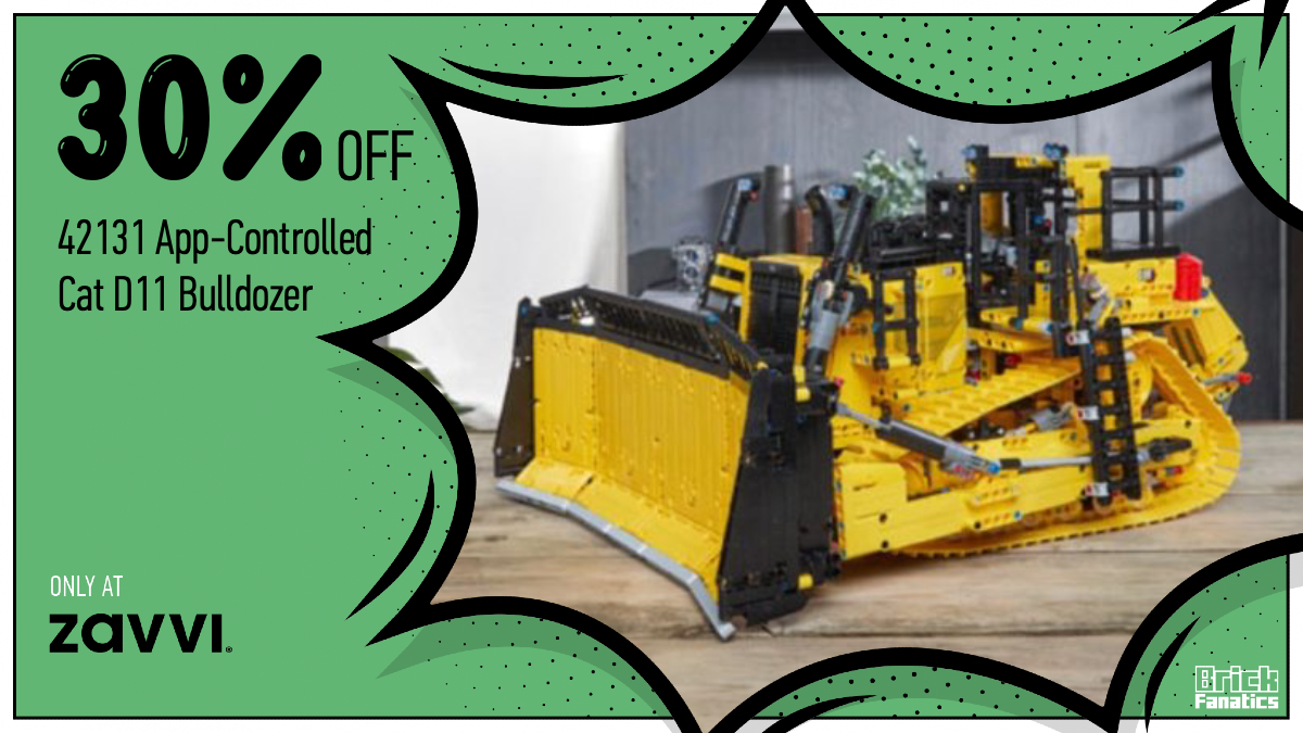 Nearly a third off LEGO 42131 App-Controlled Cat D11 Bulldozer in Zavvi Singles' Day sale