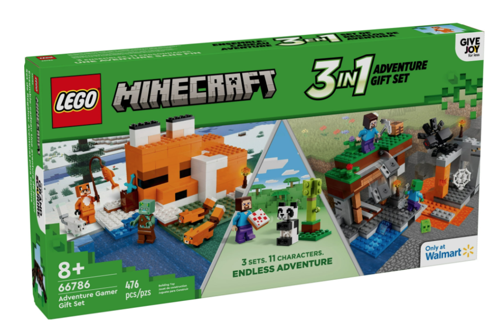 LEGO Minecraft 66786 Adventure Gamer Gift Set box front 1024x672