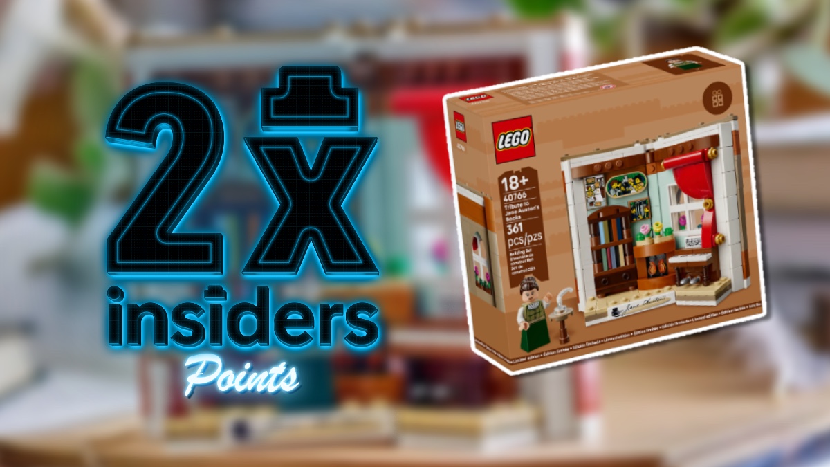 Last chance for double LEGO Insiders points and Jane Austen