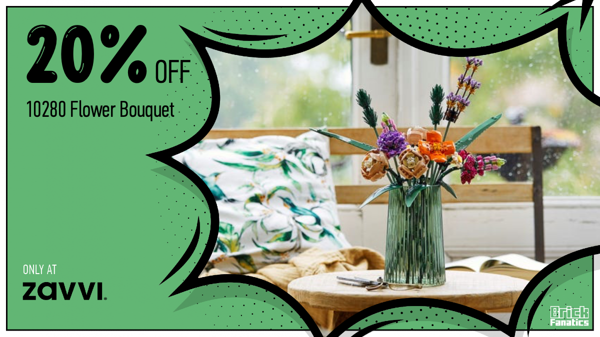 Gift LEGO Icons 10280 Flower Bouquet with massive LEGO Zavvi sale
