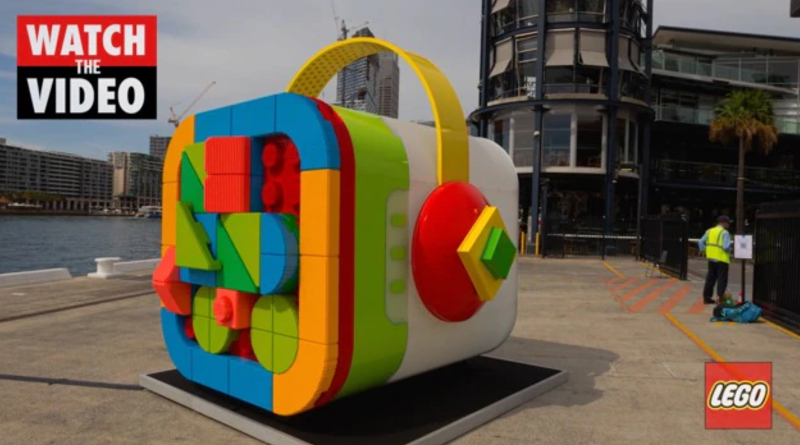 Life-size LEGO VIDIYO BeatBox rocks Sydney Harbour