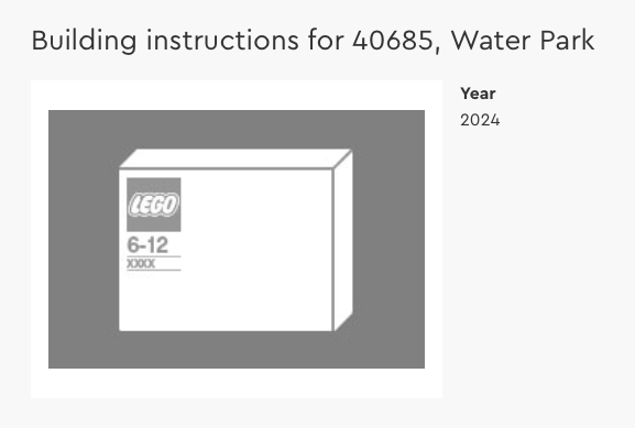 LEGO 40685 Water Park GWP