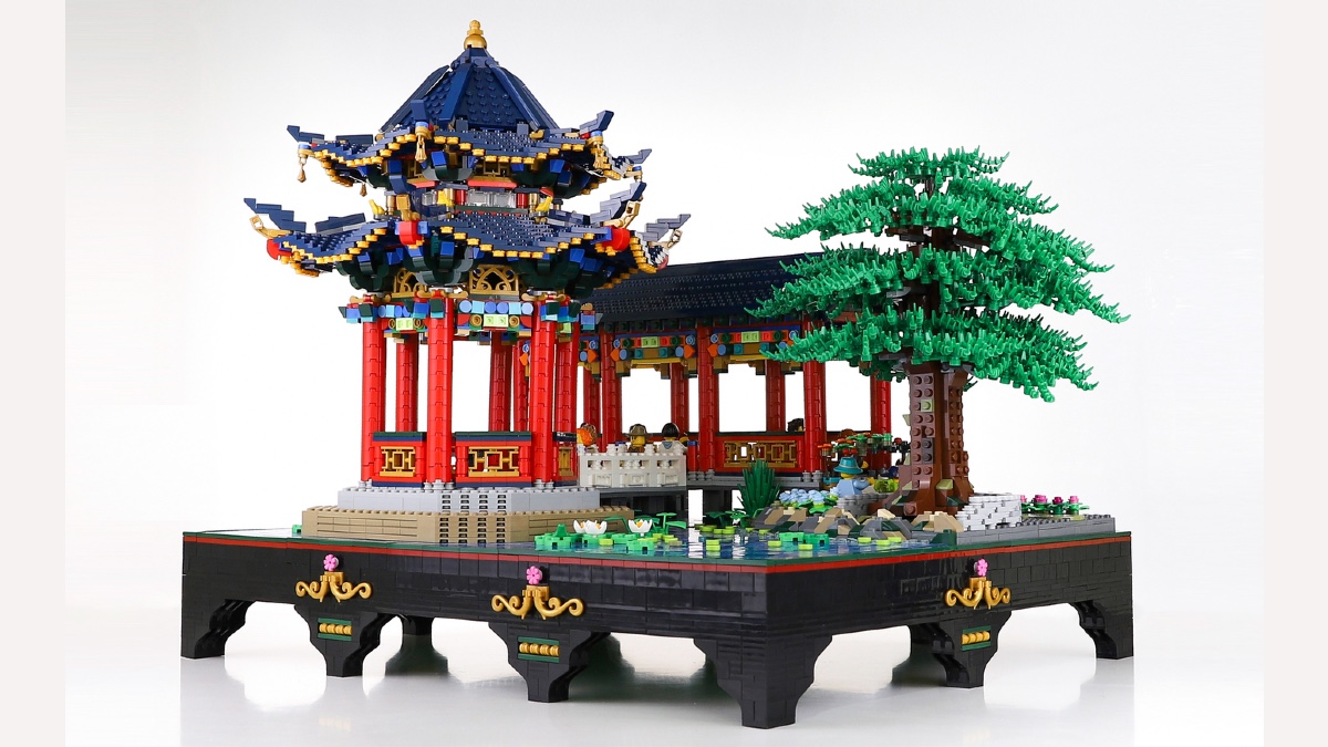 Huge LEGO Chinese Gardens build brings scenic architecture to next Ideas review