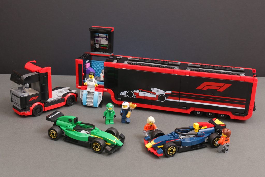 LEGO City 60445 F1 Truck with RB20 AMR24 F1 Cars review 2 1024x683