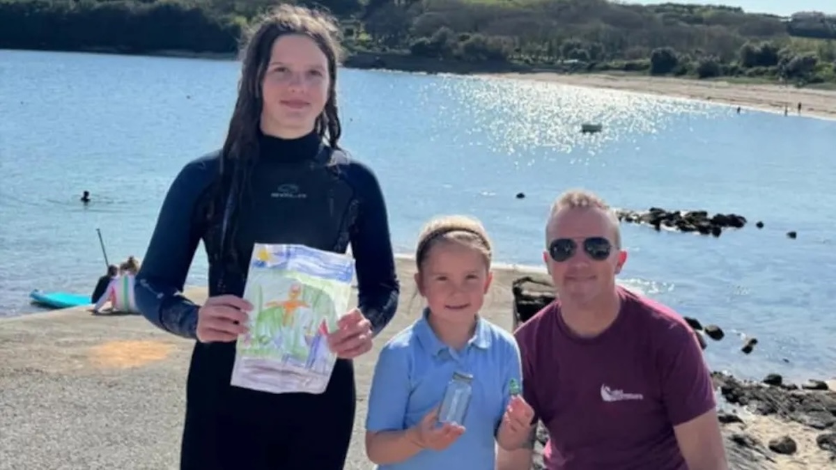 LEGO spaceman travels 150 miles in 'message in a bottle' adventure