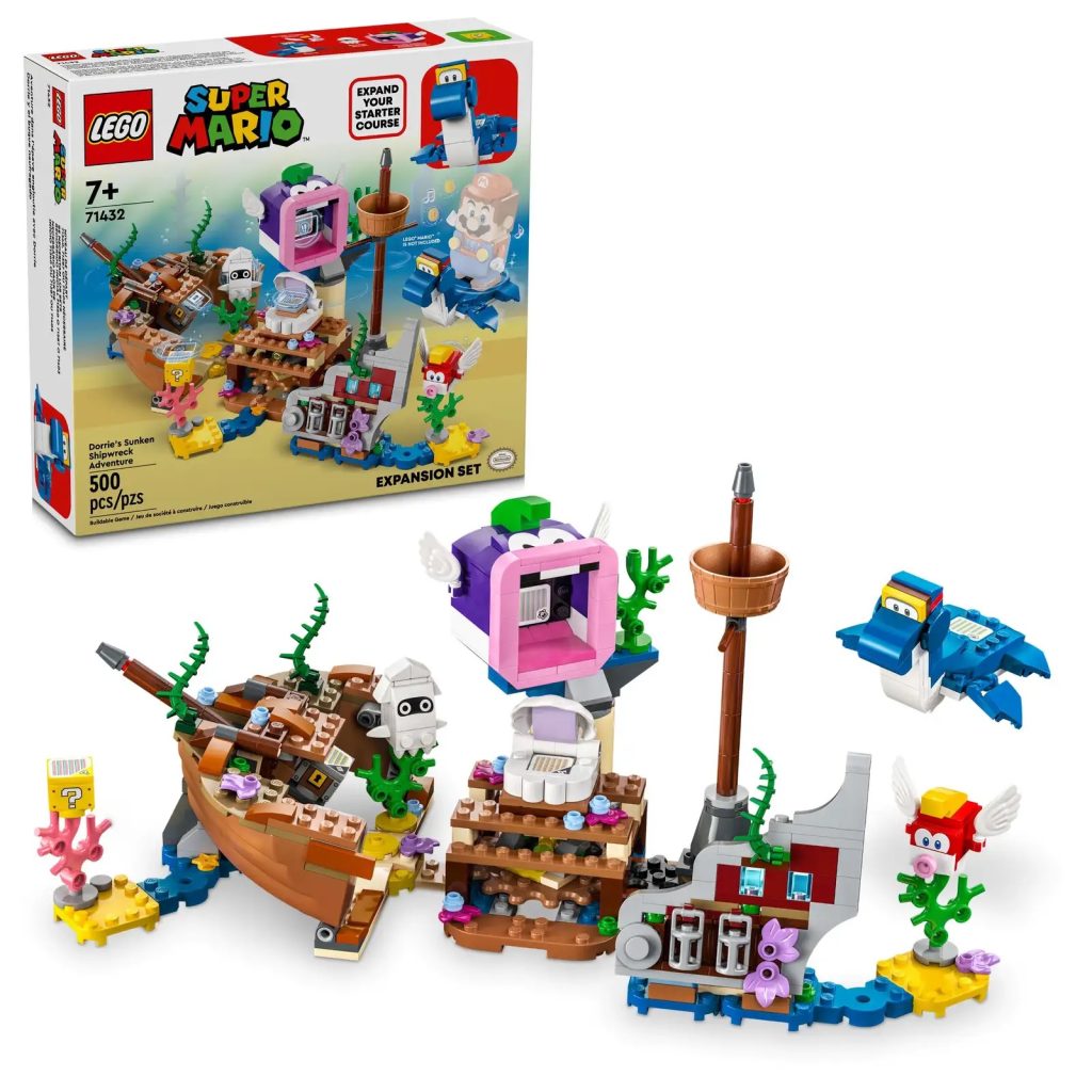 LEGO Super Mario 71432 Dorries Sunken Shipwreck Adventure Expansion Set 2 1024x1024