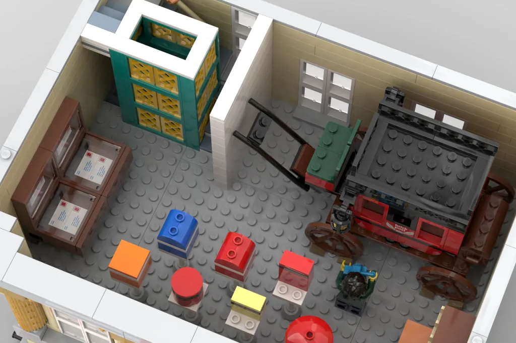 LEGO Ideas Modular Post Office in Neoclassical Style 11 1024x682