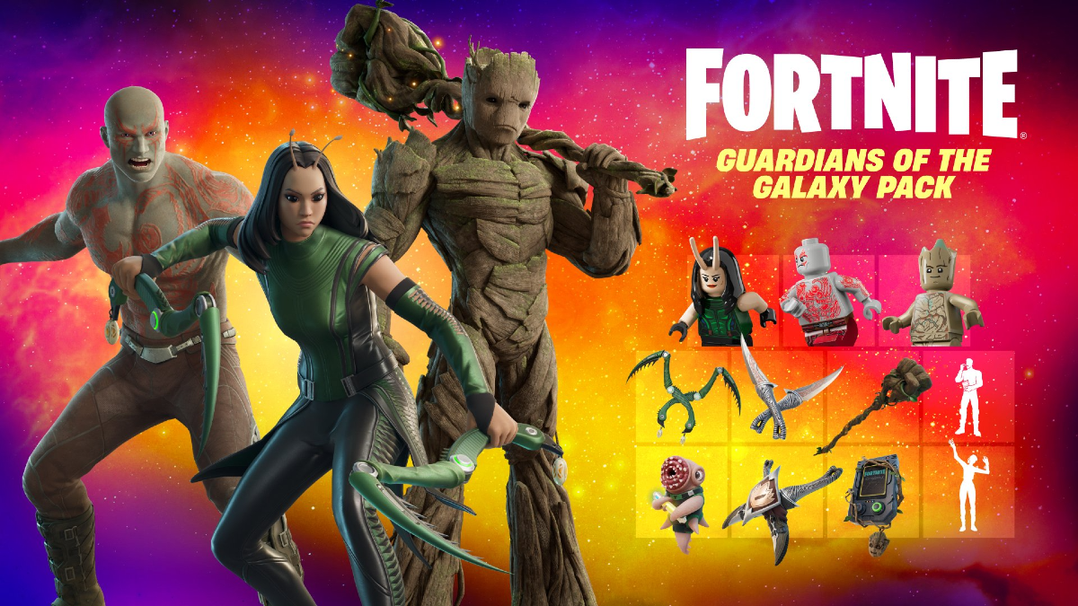 LEGO Fortnite adds Marvel Guardians of the Galaxy three-pack