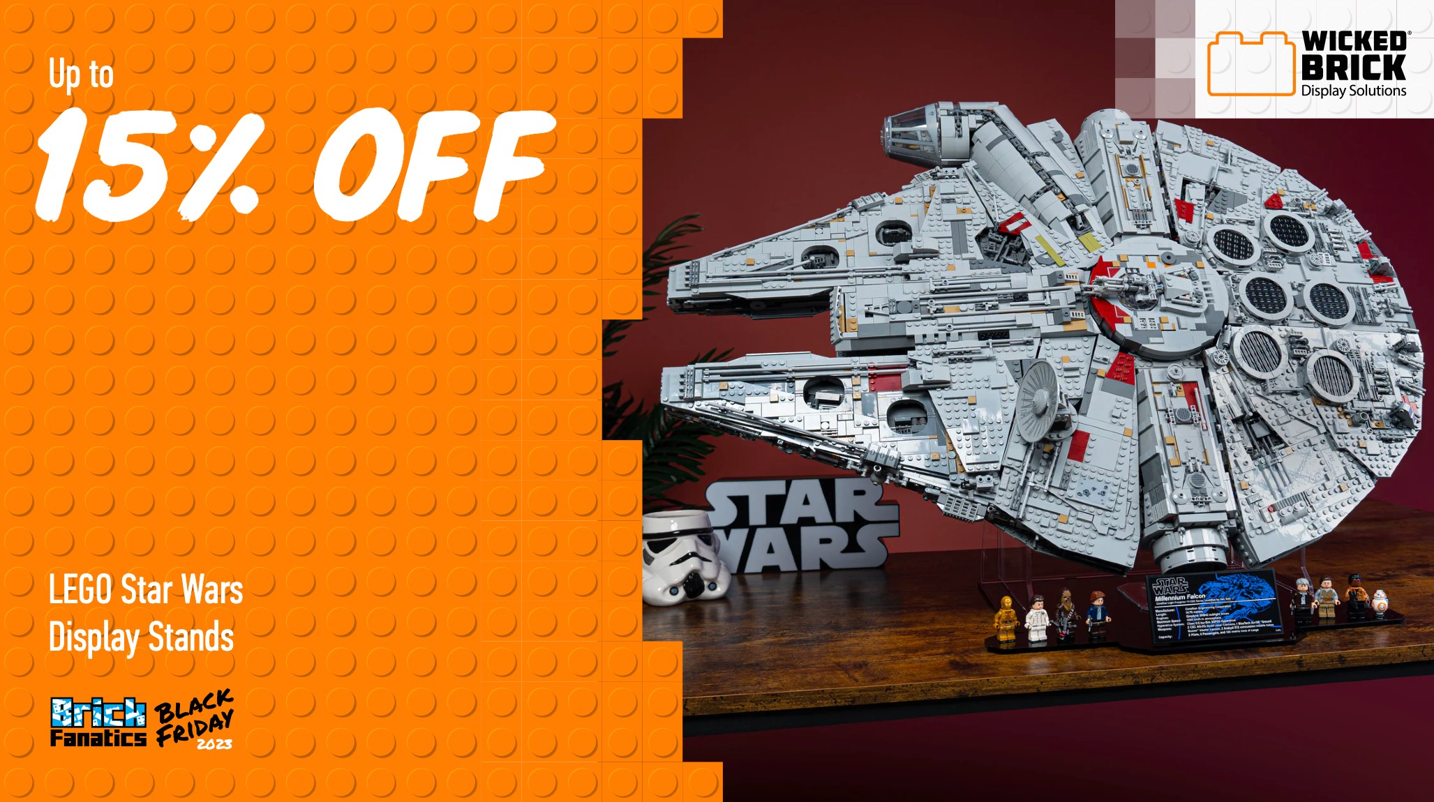 LEGO Star Wars display cases prices slashed at Wicked Brick