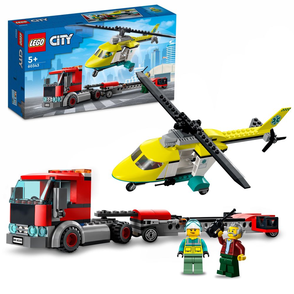 LEGO CITY 60343 Helicopter Transporter 1