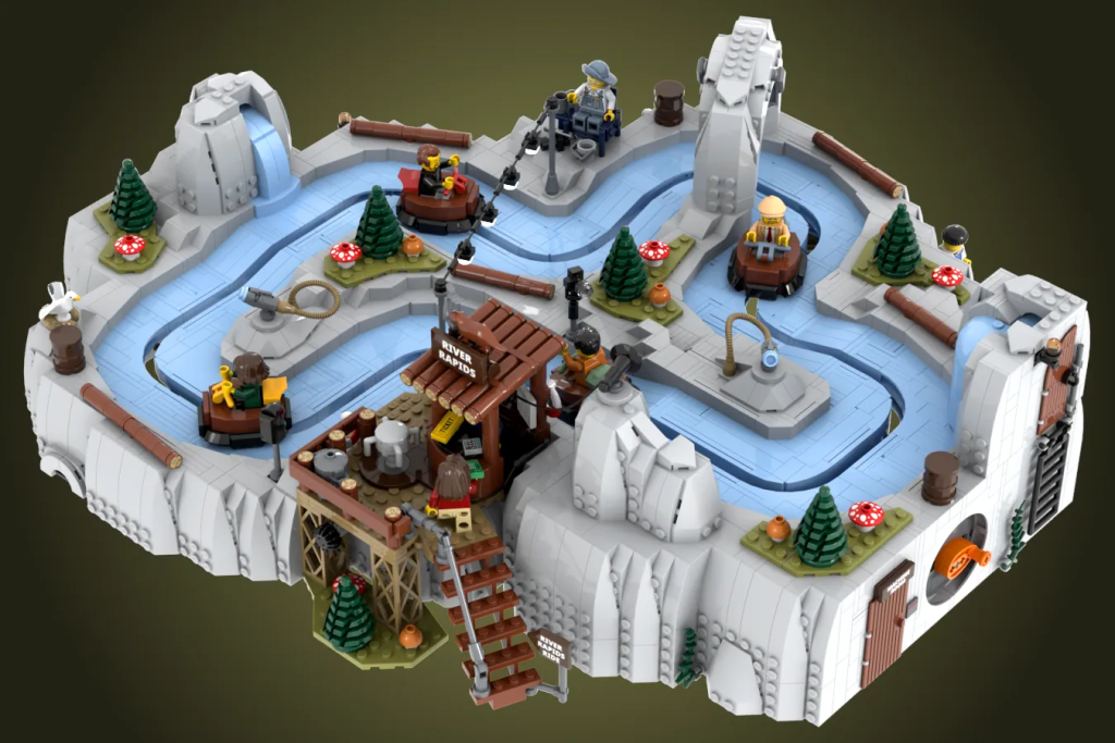 LEGO Ideas Working River Rapids Ride Fairground Rafting Coaster 7 1024x683
