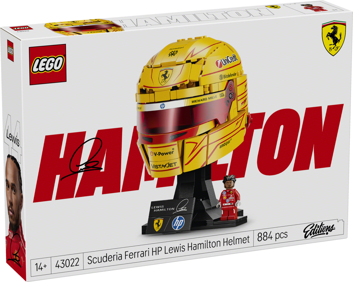 LEGO Editions 43022 Scuderia Ferrari HP Lewis Hamilton Helmet 3 1200x960