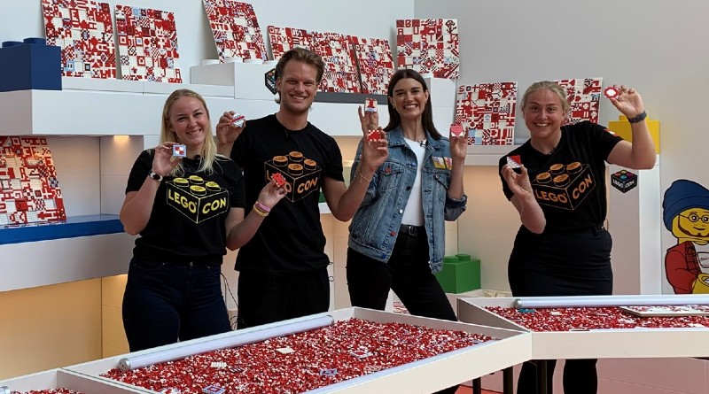 You can help build a huge DOTS mural at the LEGO House from home