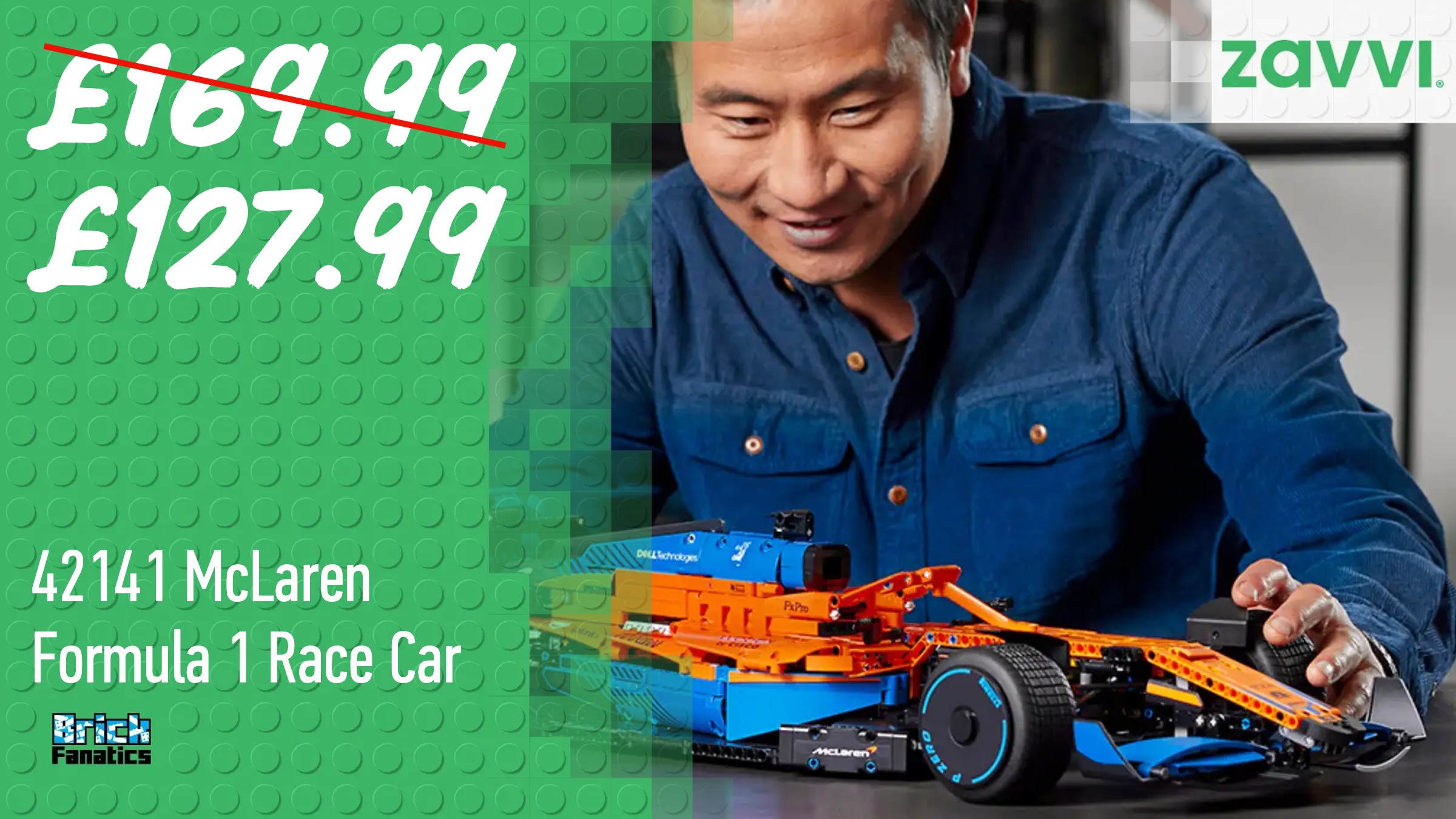 Score a race-ready LEGO Technic deal in McLaren papaya