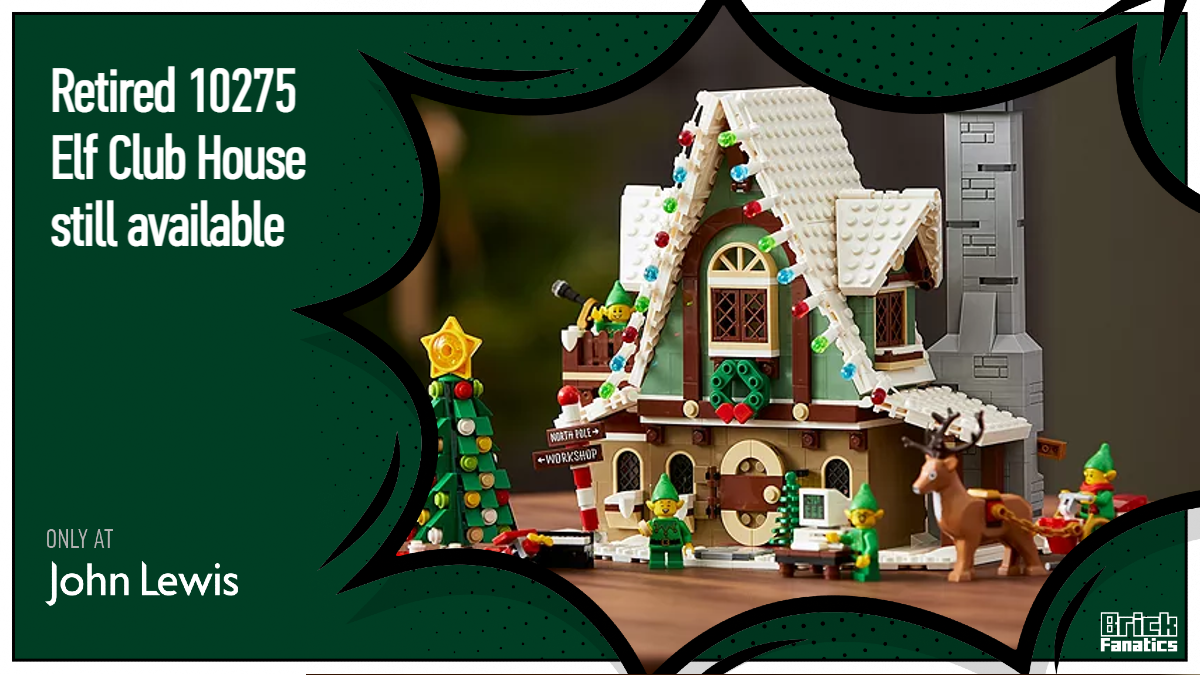 Retired LEGO Icons 10275 Elf Club House still available at John Lewis