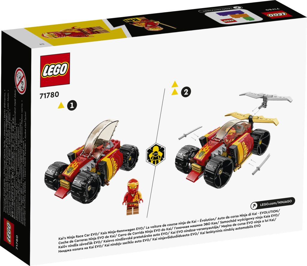 LEGO NINJAGO 71780 Kais Ninja Race Car EVO 2 1024x886