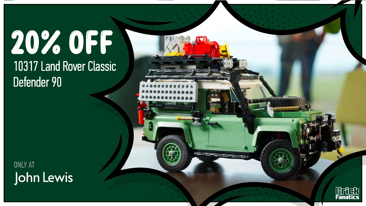 First chance to save big on LEGO Icons 10317 Land Rover Classic Defender 90
