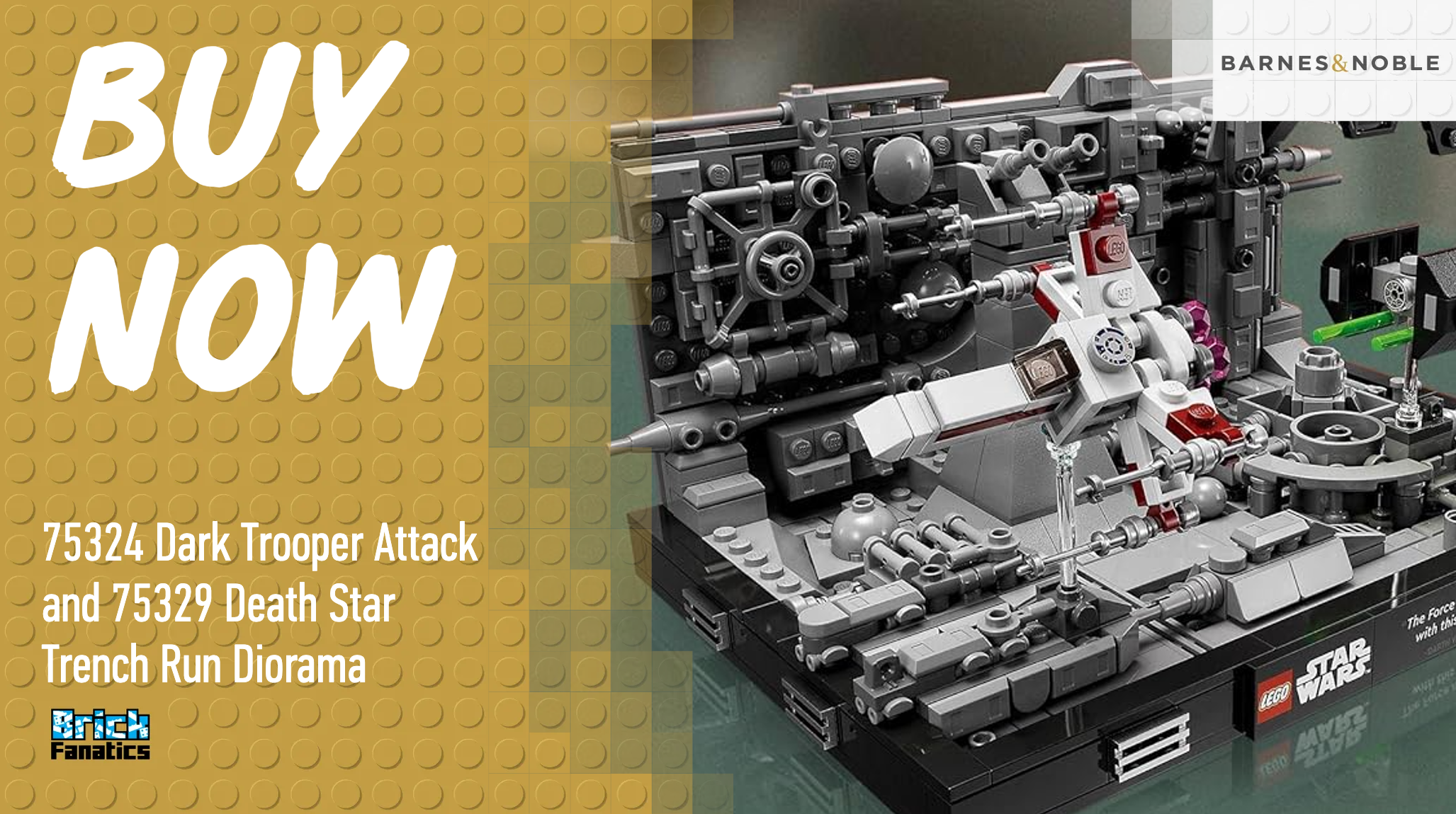 Duo of retired LEGO Star Wars dioramas, still available to buy