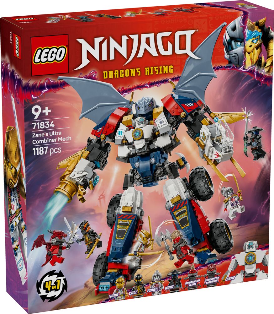 LEGO NINJAGO 71834 Zanes Ultra Combiner Mech 1