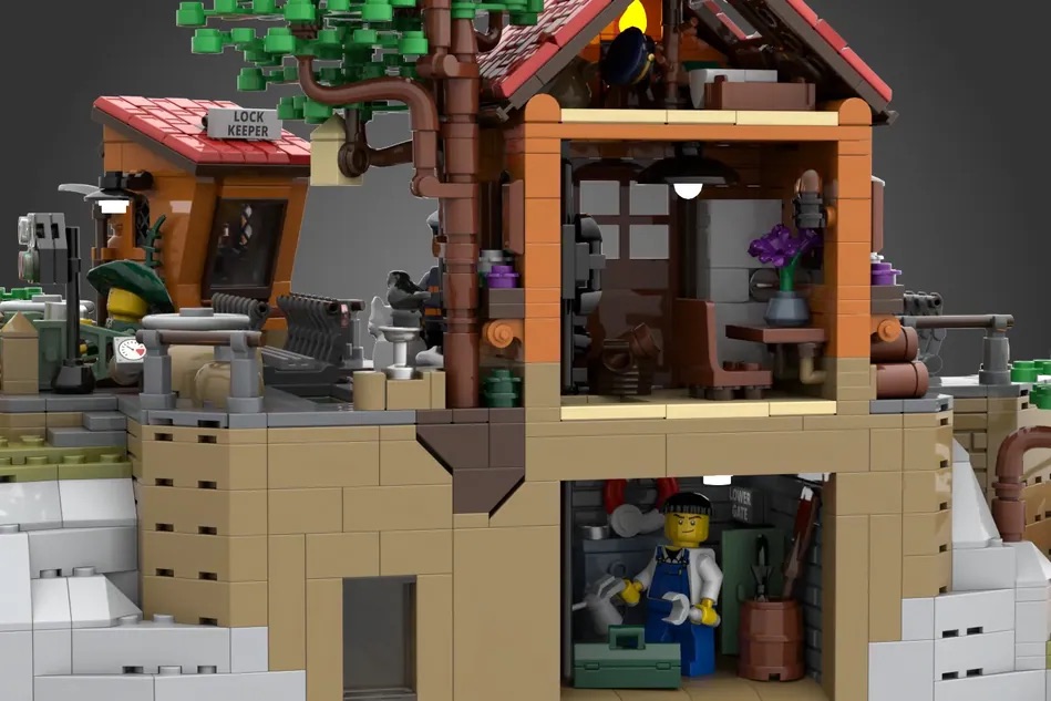 LEGO Ideas Working Canal Lock 10