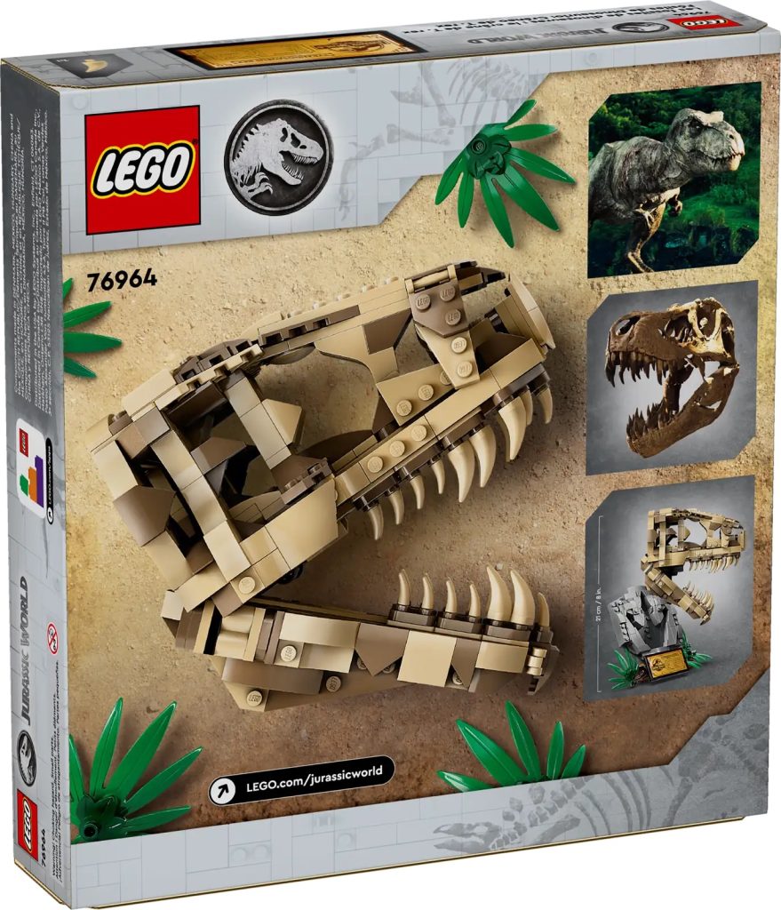 LEGO Jurassic World 76964 Dinosaur Fossils T. rex Skull Box 879x1024