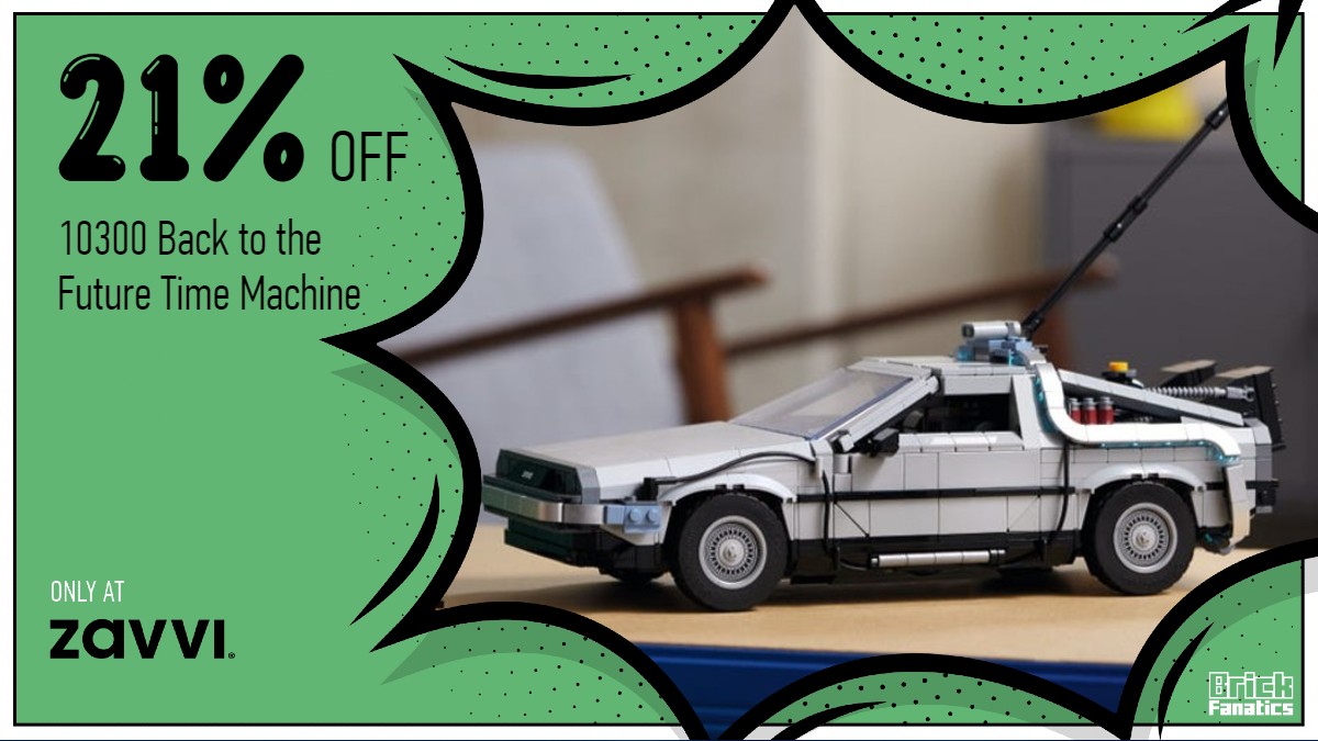 Zavvi slashes price of LEGO Icons 10300 Back to the Future Time Machine in new sale