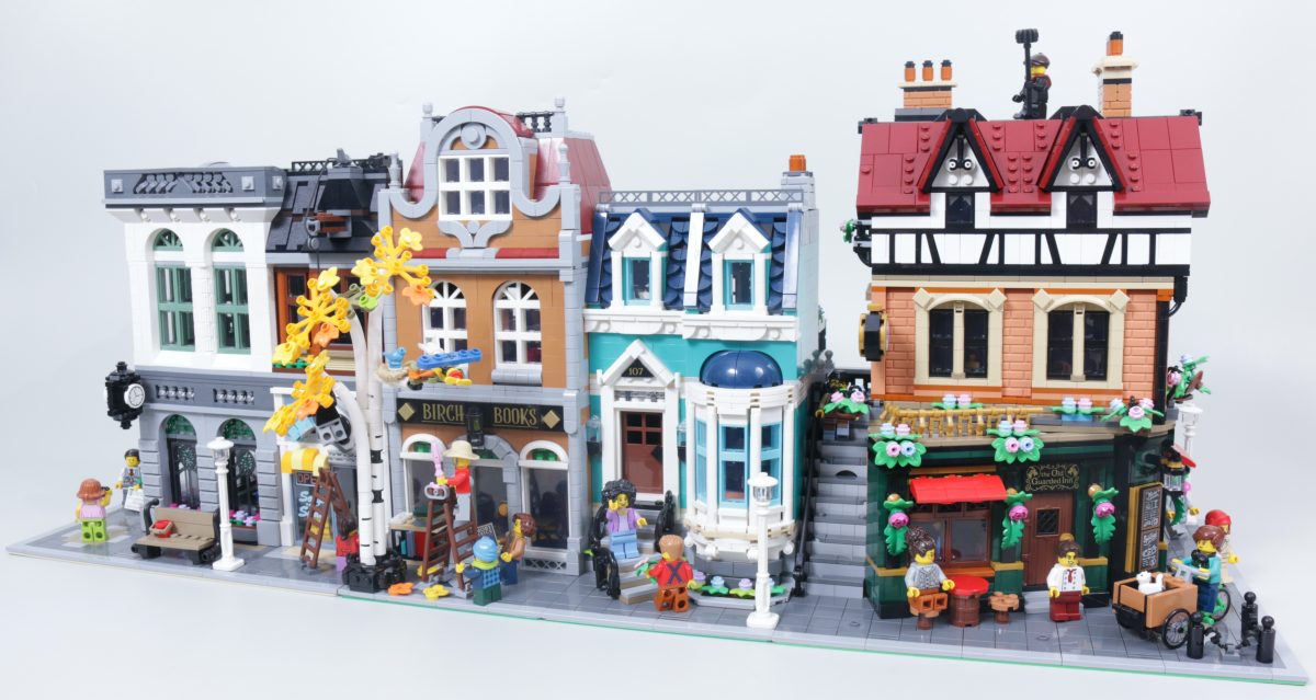 LEGO Icons 10350 Tudor Corner second review plus comparison with 10251 Brick Bank and 10270 Bookshop 3 1200x639