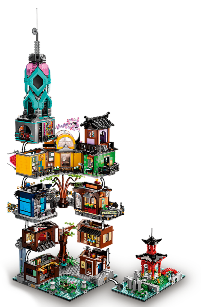 71741 LEGO NINJAGO city gardens rear
