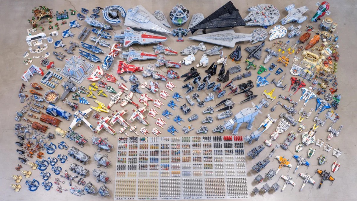 This is what 10 years of collecting LEGO Star Wars sets looks like